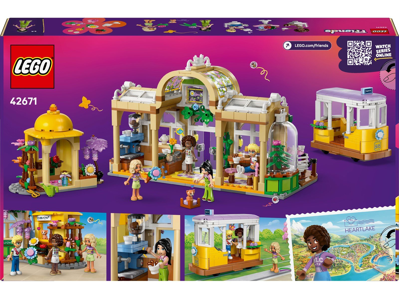 LEGO Friends 42671 Pflanzencafé und Blumenkiosk