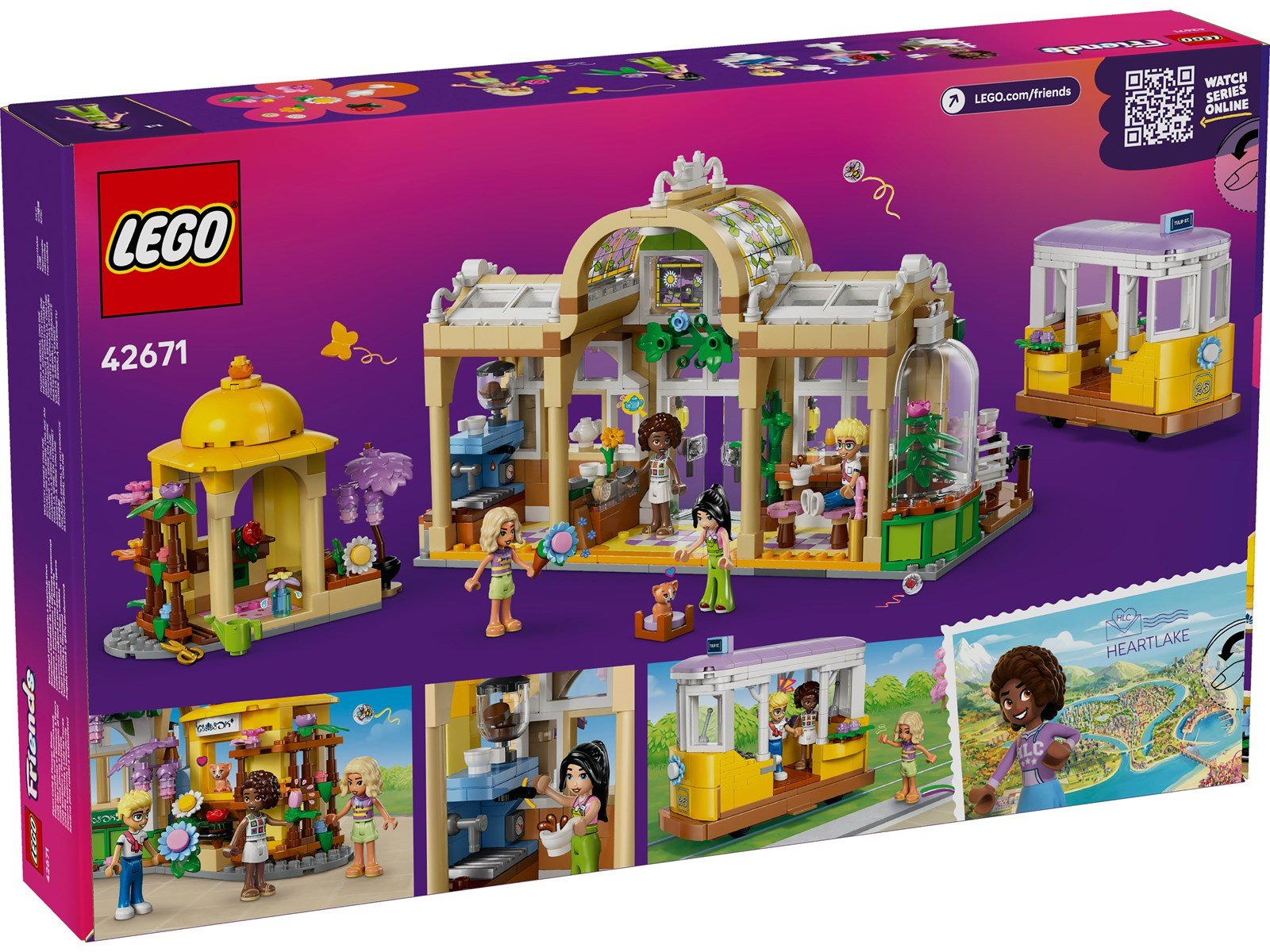 LEGO Friends 42671 Pflanzencafé und Blumenkiosk