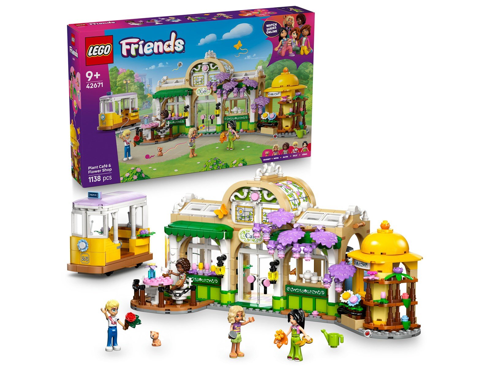 LEGO Friends 42671 Pflanzencafé und Blumenkiosk