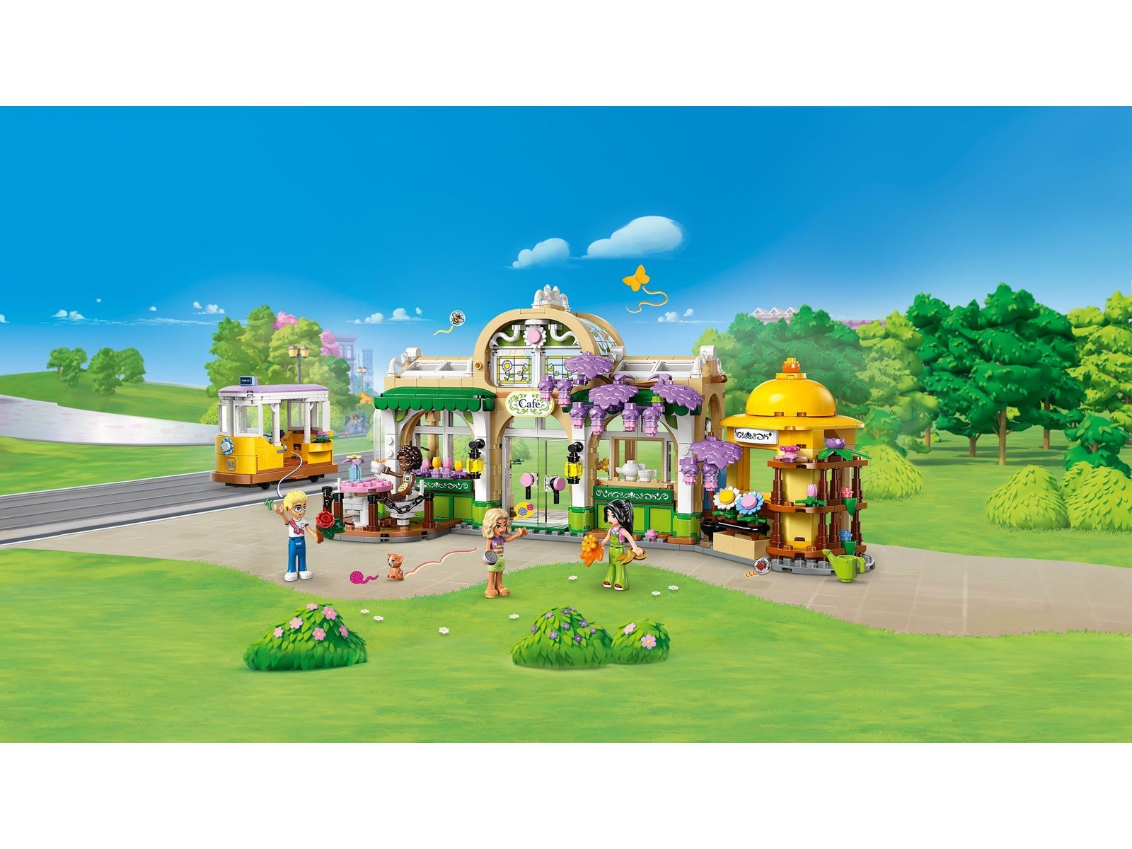 LEGO Friends 42671 Pflanzencafé und Blumenkiosk