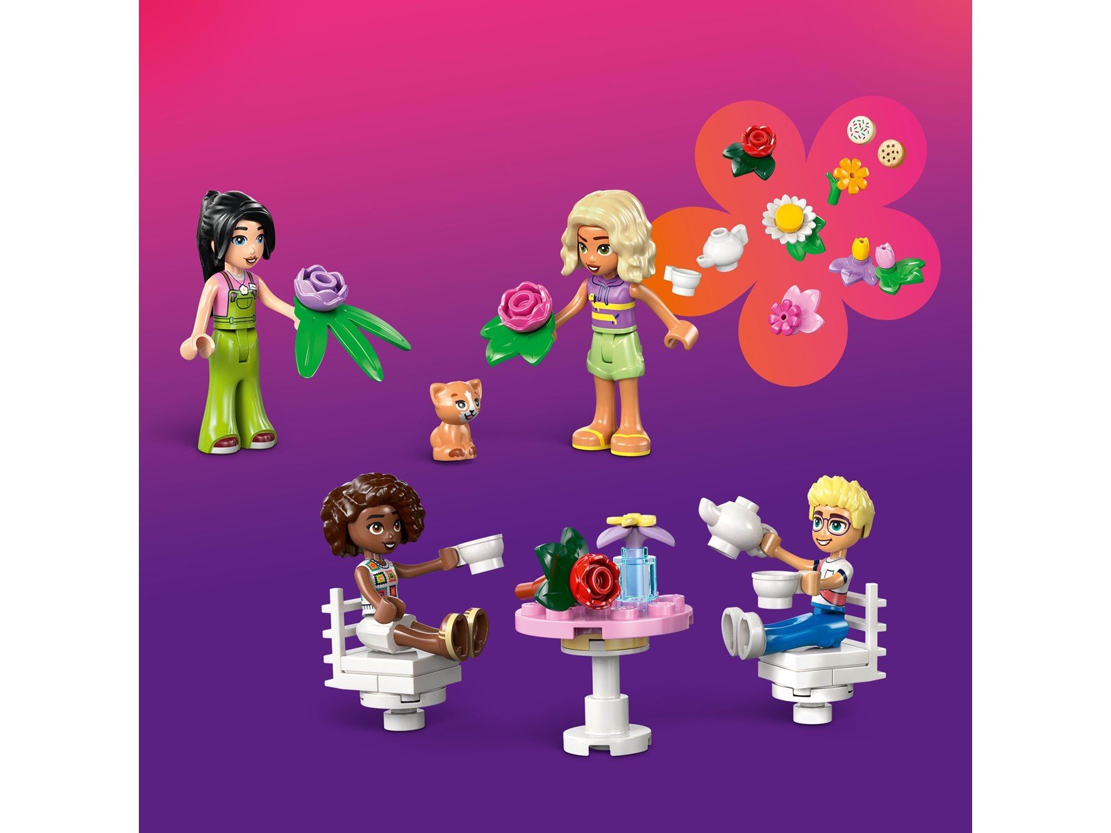 LEGO Friends 42671 Pflanzencafé und Blumenkiosk