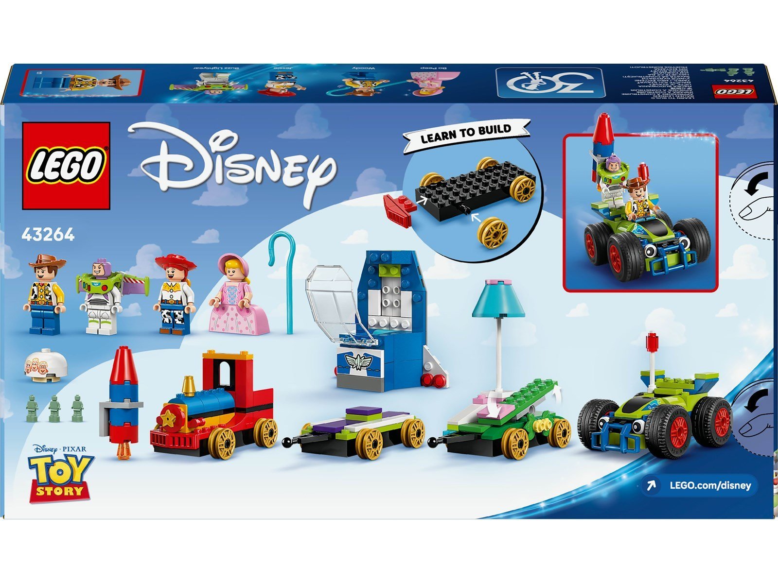 LEGO Disney 43264 Partyzug und das Auto RC aus Toy Story