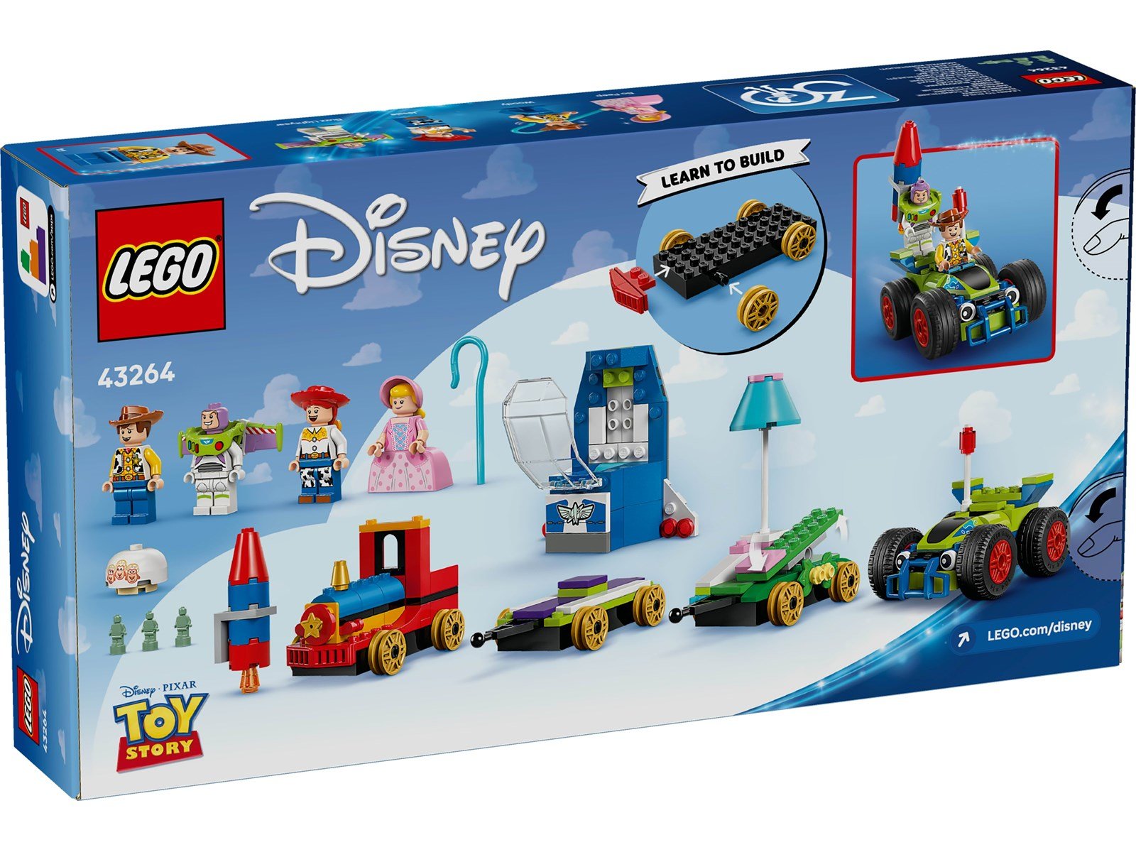 LEGO Disney 43264 Partyzug und das Auto RC aus Toy Story