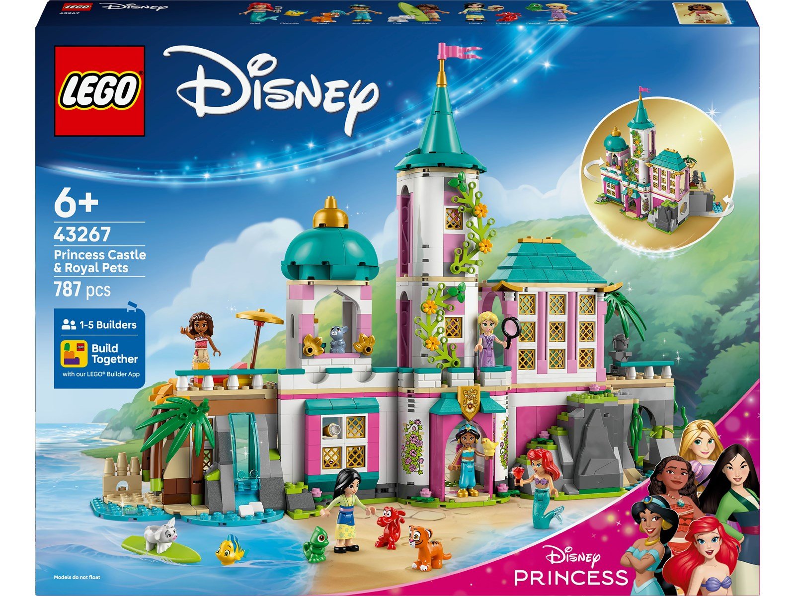 LEGO Disney 43267 Prinzessinnenschloss mit Haustieren