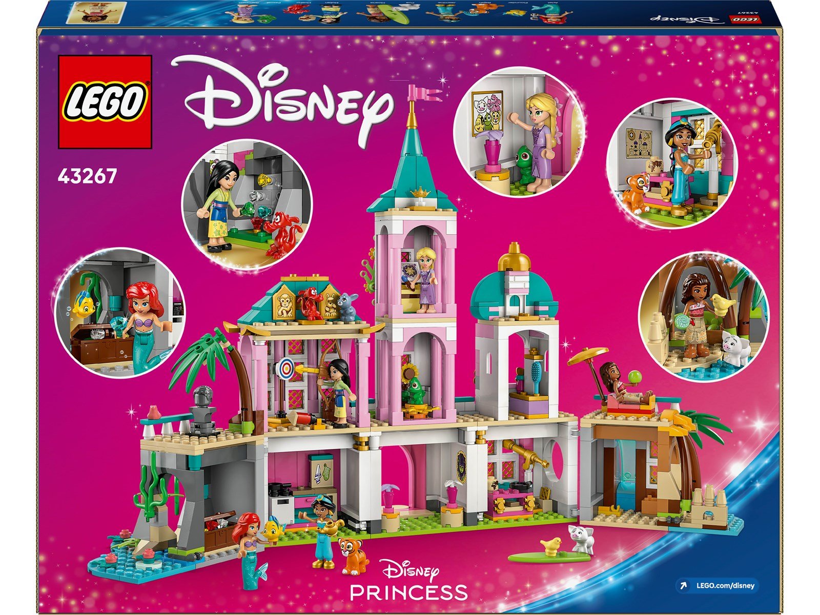 LEGO Disney 43267 Prinzessinnenschloss mit Haustieren