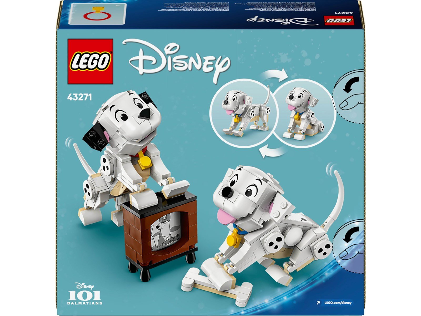 LEGO Disney 43271 Die Welpen Lucky und Penny aus 101 Dalmatiner