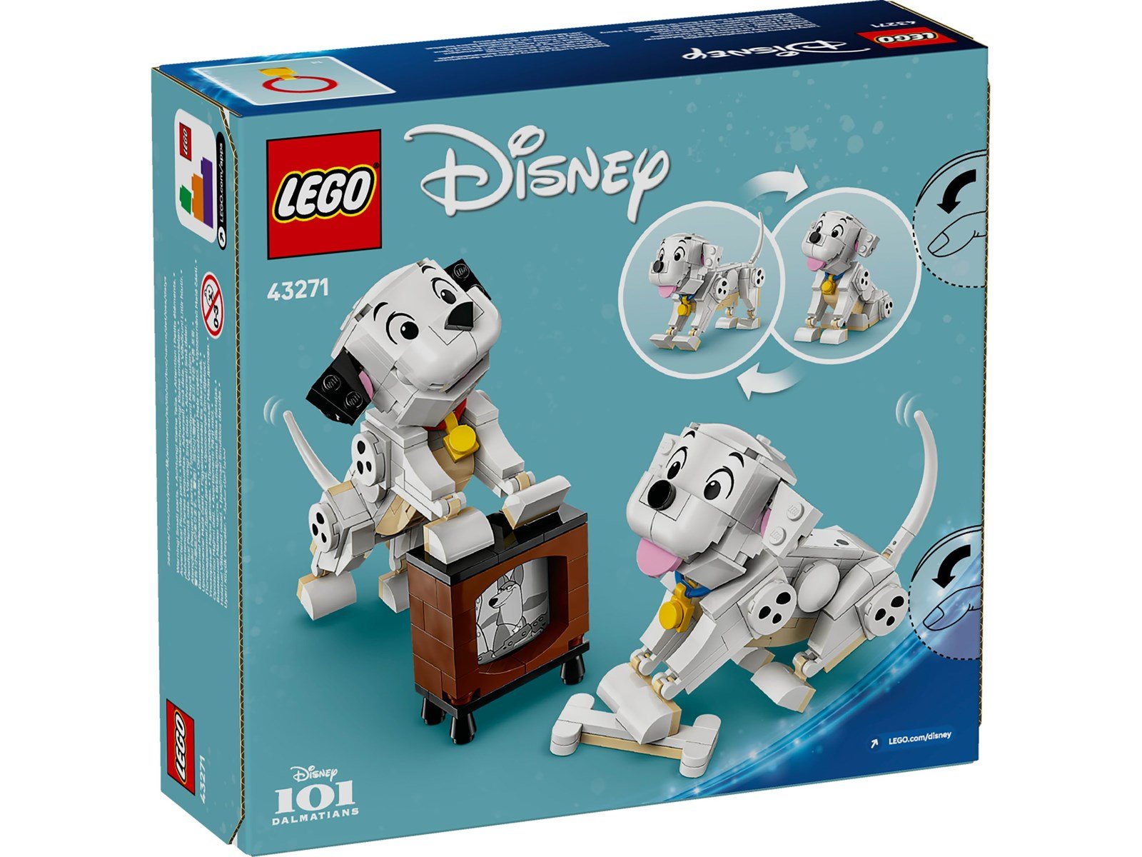 LEGO Disney 43271 Die Welpen Lucky und Penny aus 101 Dalmatiner