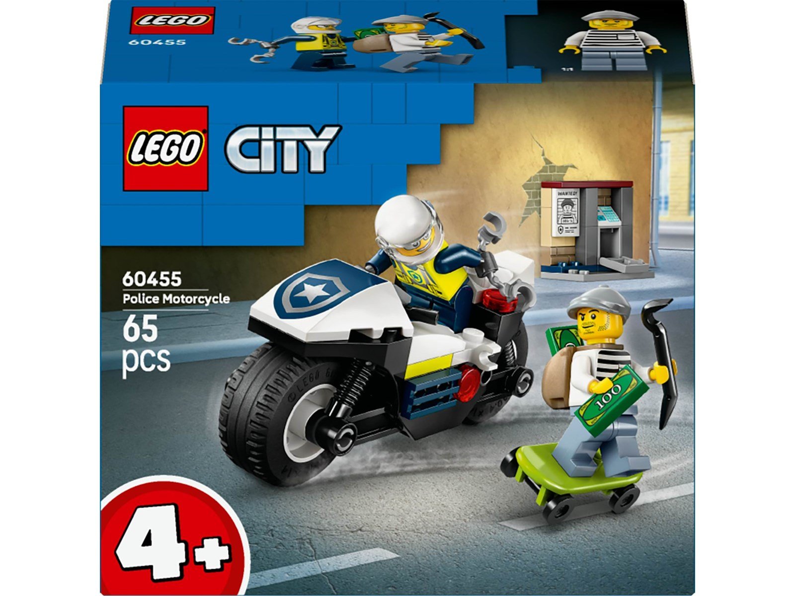 LEGO City 60455 Verfolgungsjagd mit dem Polizeimotorrad