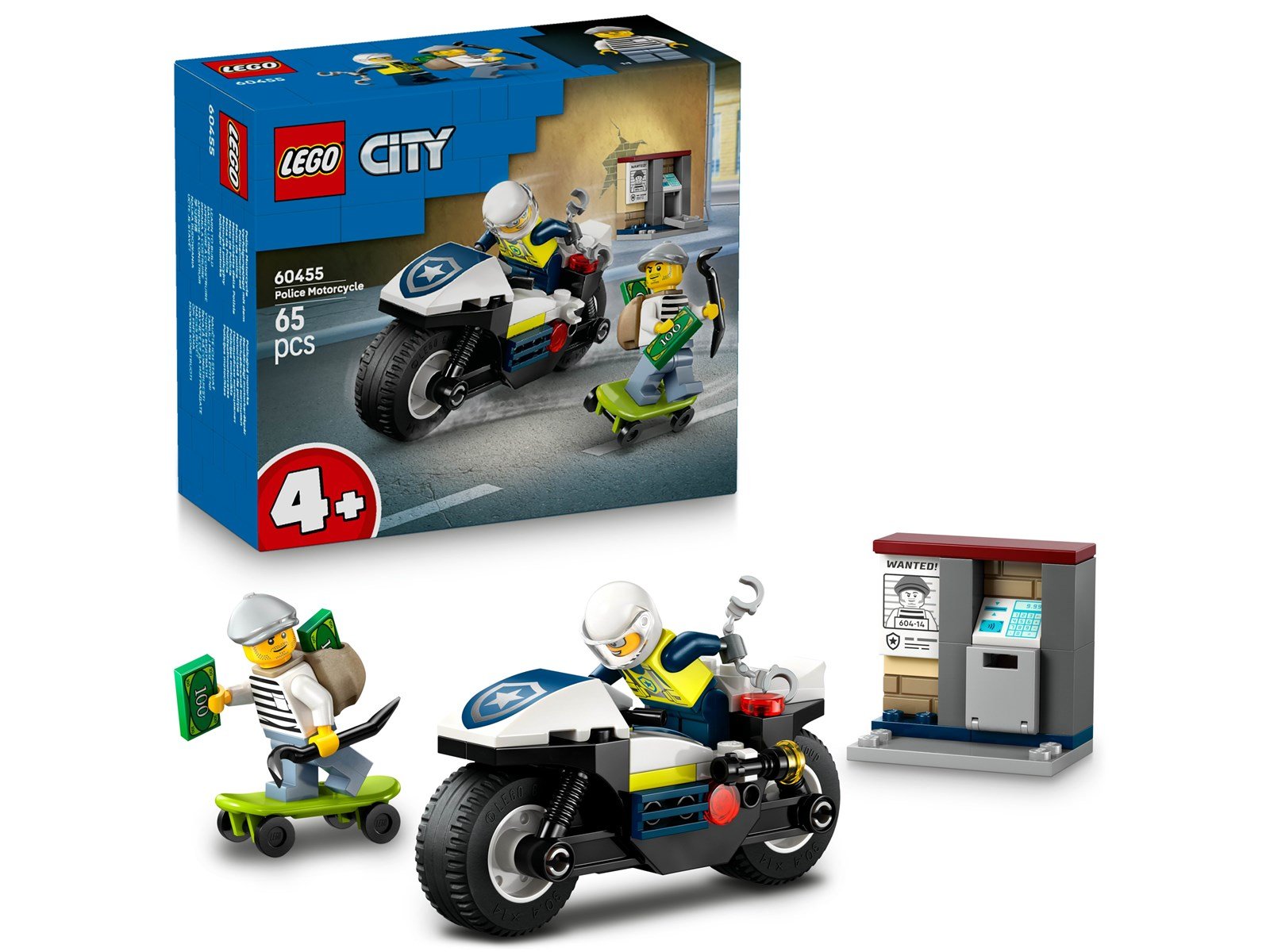 LEGO City 60455 Verfolgungsjagd mit dem Polizeimotorrad