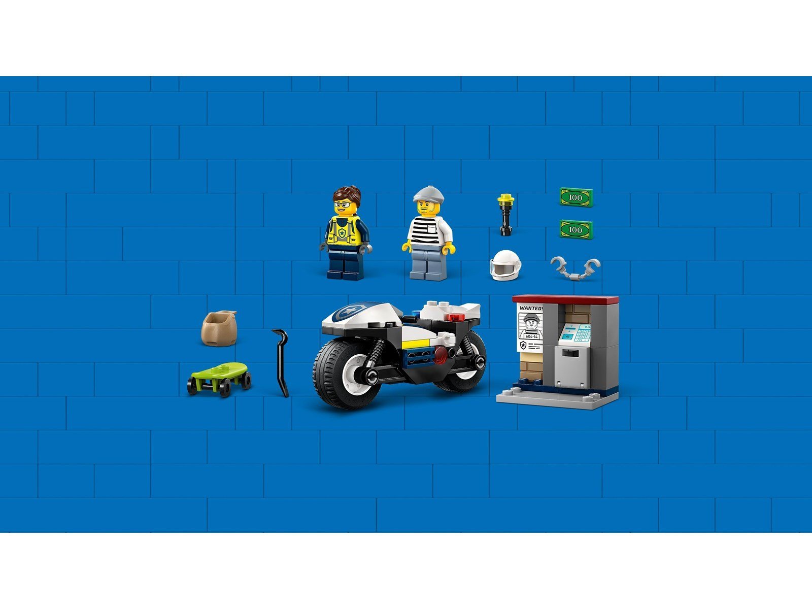 LEGO City 60455 Verfolgungsjagd mit dem Polizeimotorrad