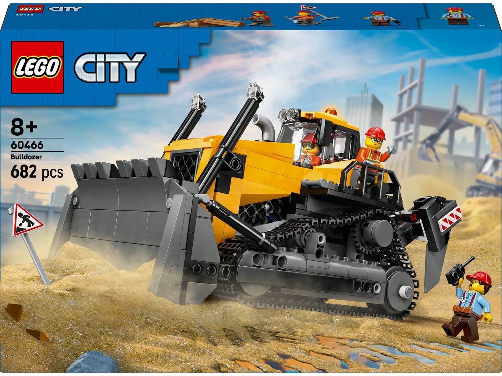 LEGO City 60466 Gelber Bulldozer