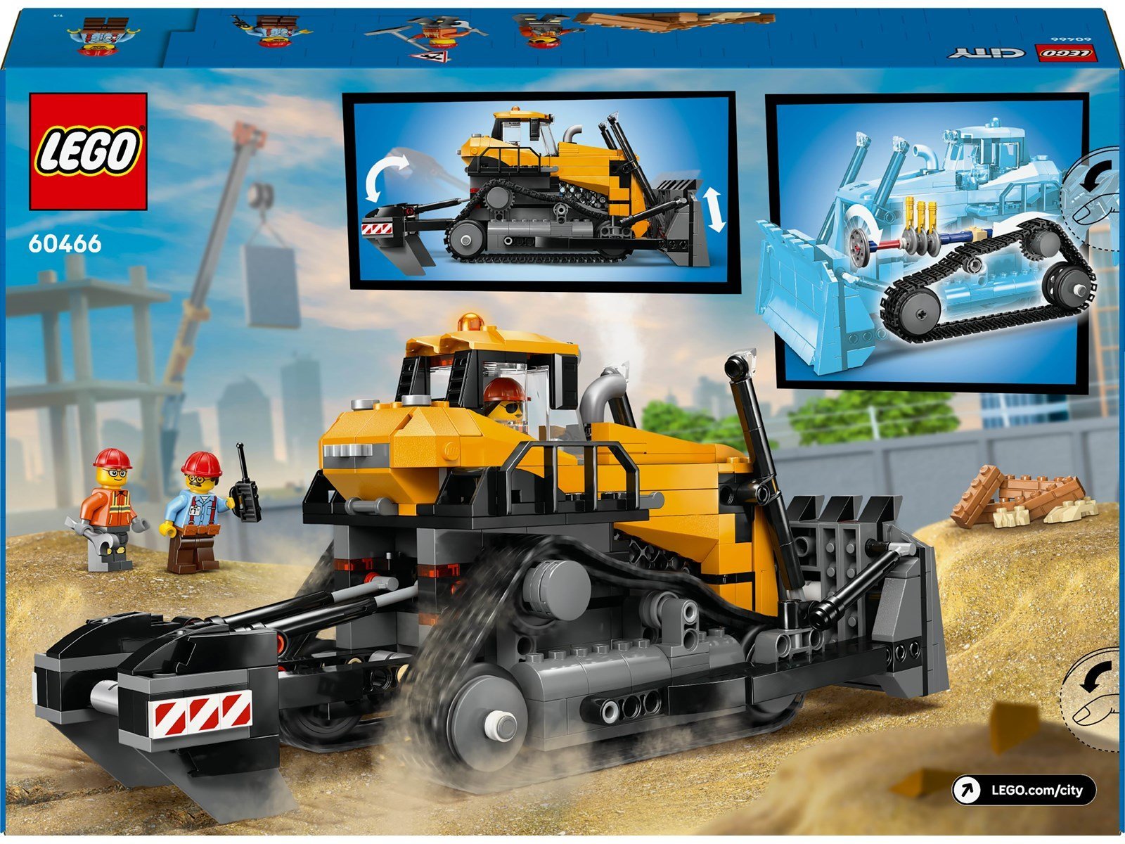 LEGO City 60466 Gelber Bulldozer