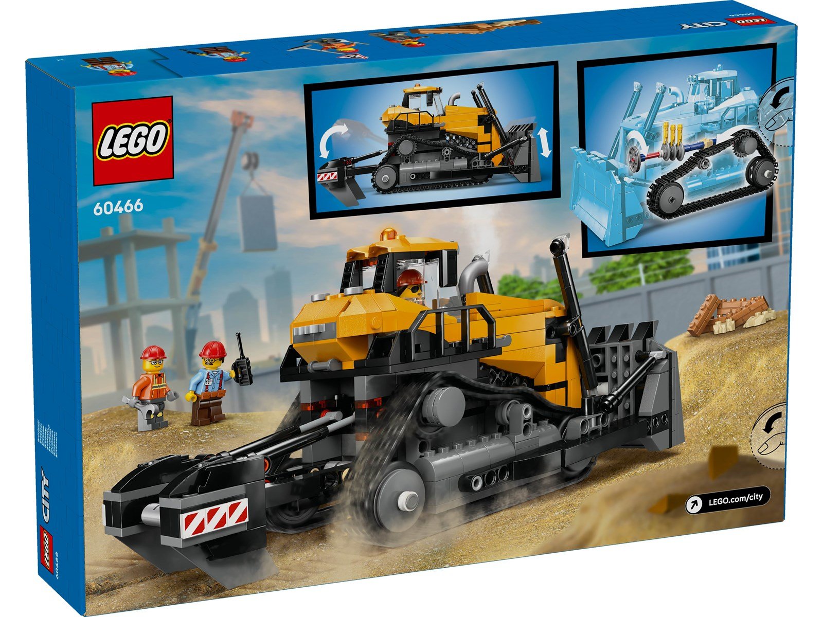 LEGO City 60466 Gelber Bulldozer