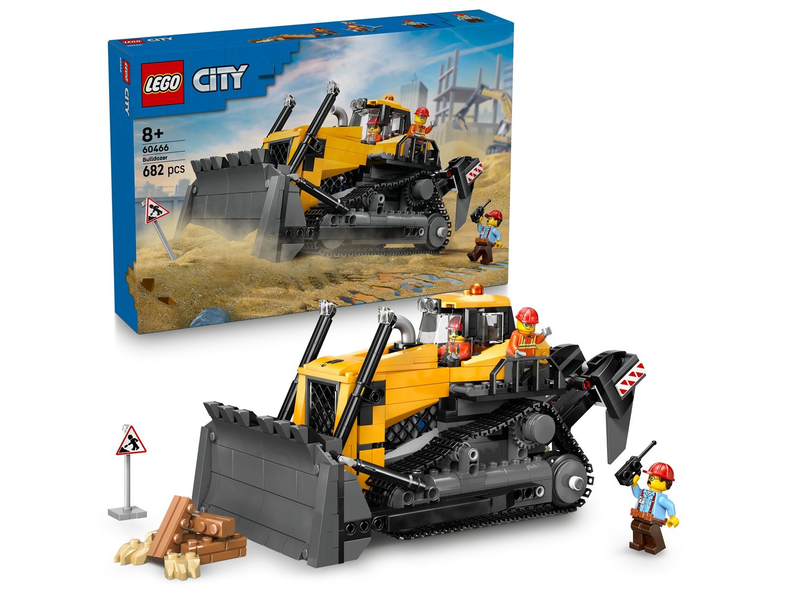 LEGO City 60466 Gelber Bulldozer