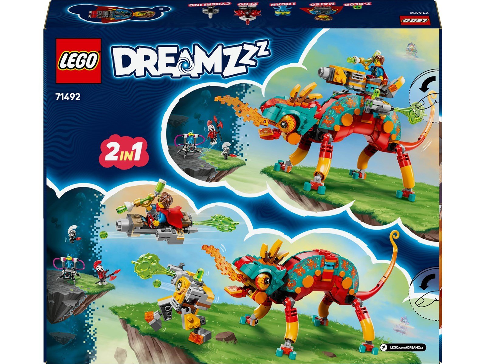 LEGO DREAMZzz 71492 Mateos Feuer-Chamäleon