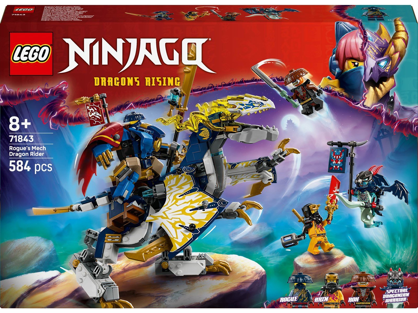 LEGO Ninjago 71843 Rogues Mech-Drachenreiter