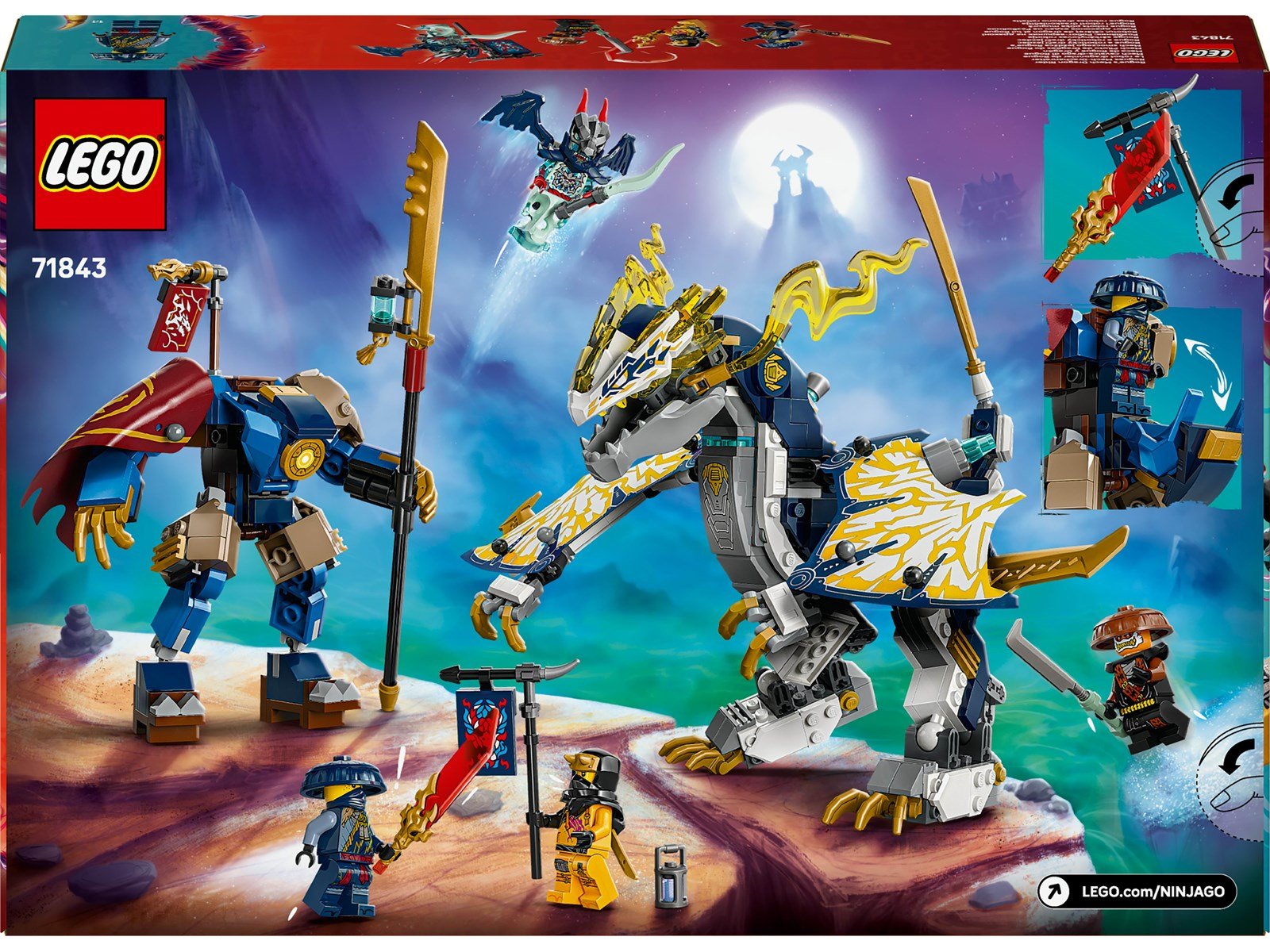 LEGO Ninjago 71843 Rogues Mech-Drachenreiter
