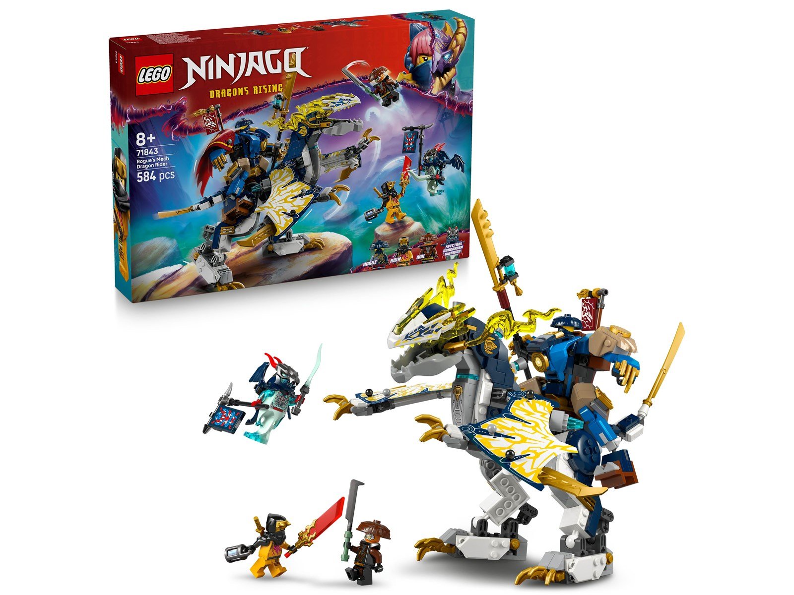 LEGO Ninjago 71843 Rogues Mech-Drachenreiter