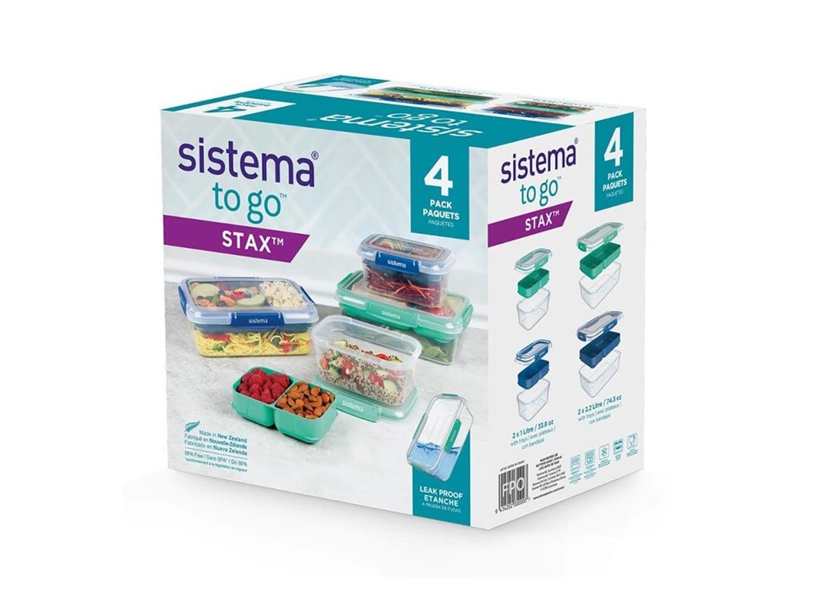 Sistema Club 4 Pack Stax To Go