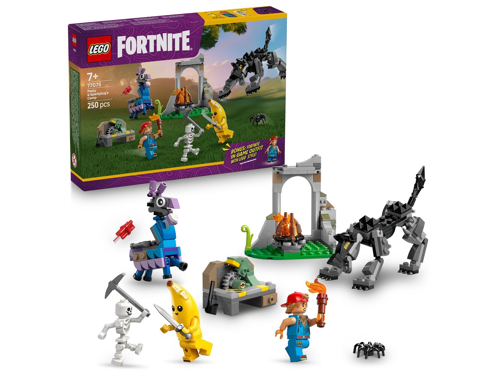 LEGO FORTNITE 77075 Das Lager von Schali und der Zündkerzenkünstlerin
