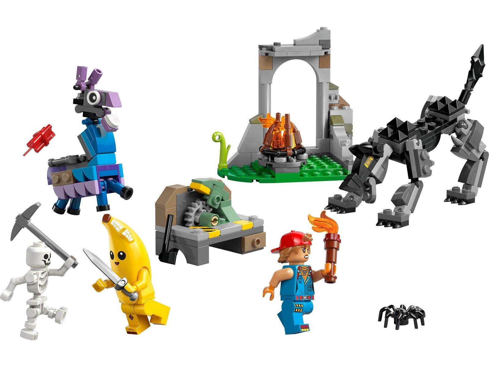 LEGO FORTNITE 77075 Das Lager von Schali und der Zündkerzenkünstlerin