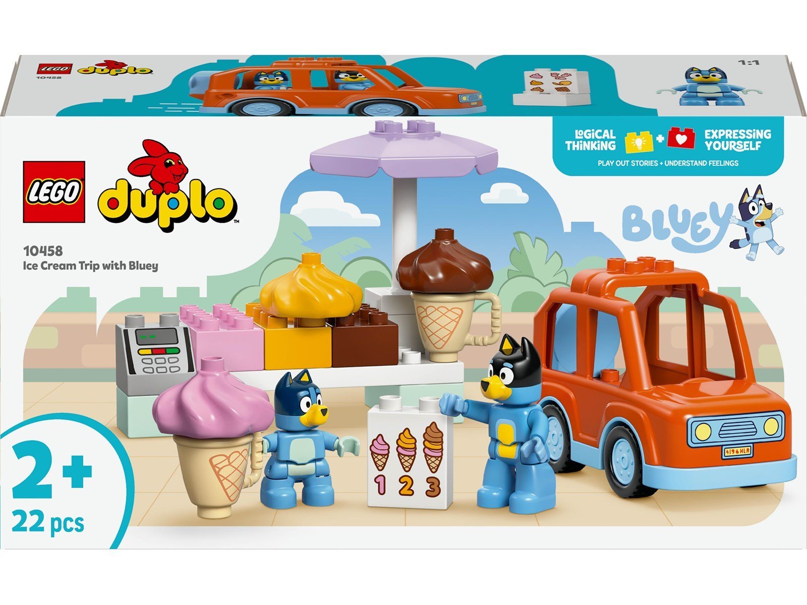 LEGO 10458 Ausflug zur Eisdiele mit Bluey