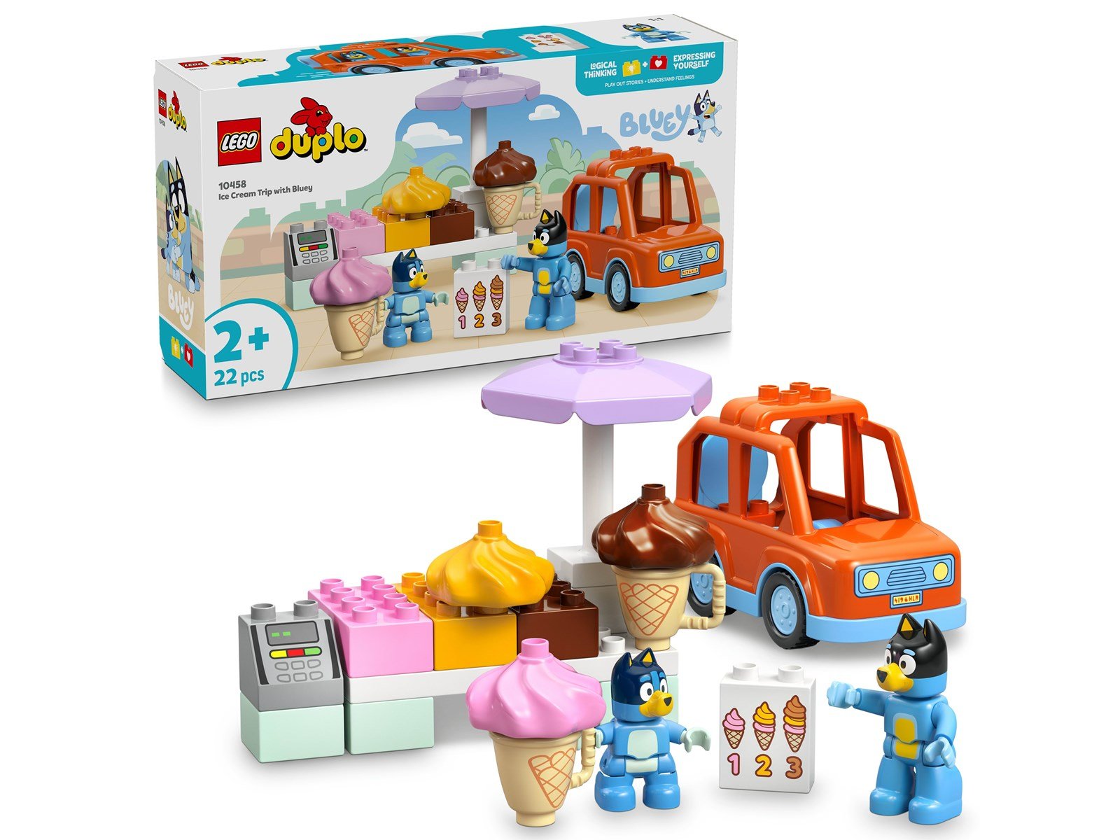 LEGO 10458 Ausflug zur Eisdiele mit Bluey