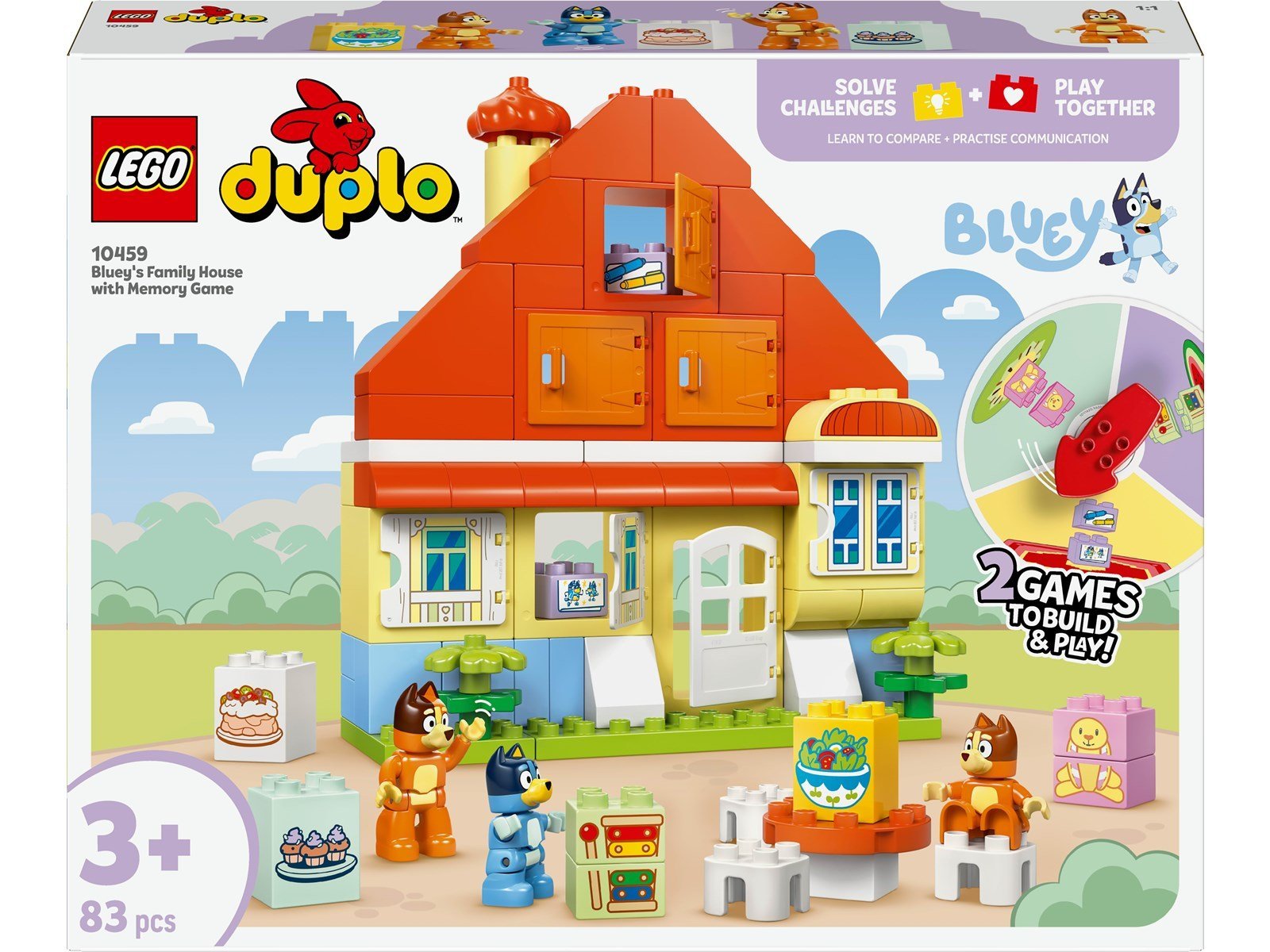 LEGO Bluey 10459 Blueys Familienhaus mit Memory-Spiel