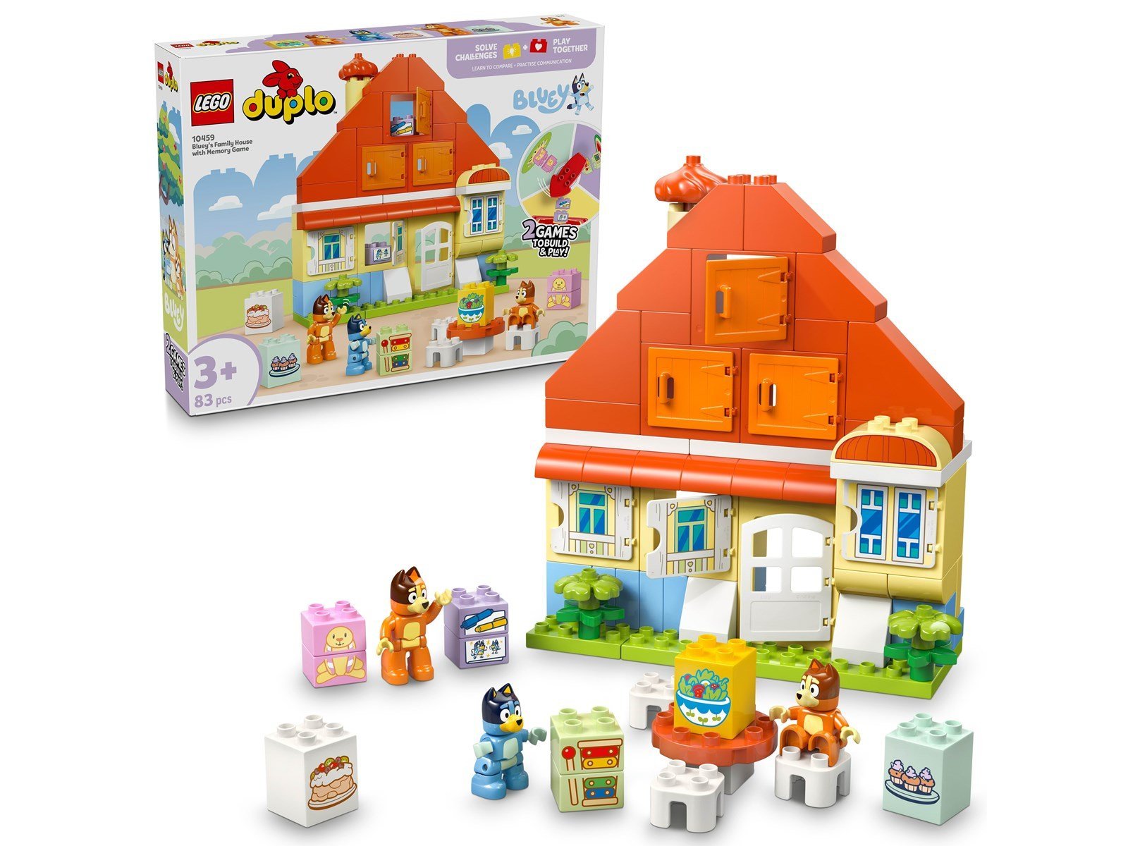 LEGO Bluey 10459 Blueys Familienhaus mit Memory-Spiel