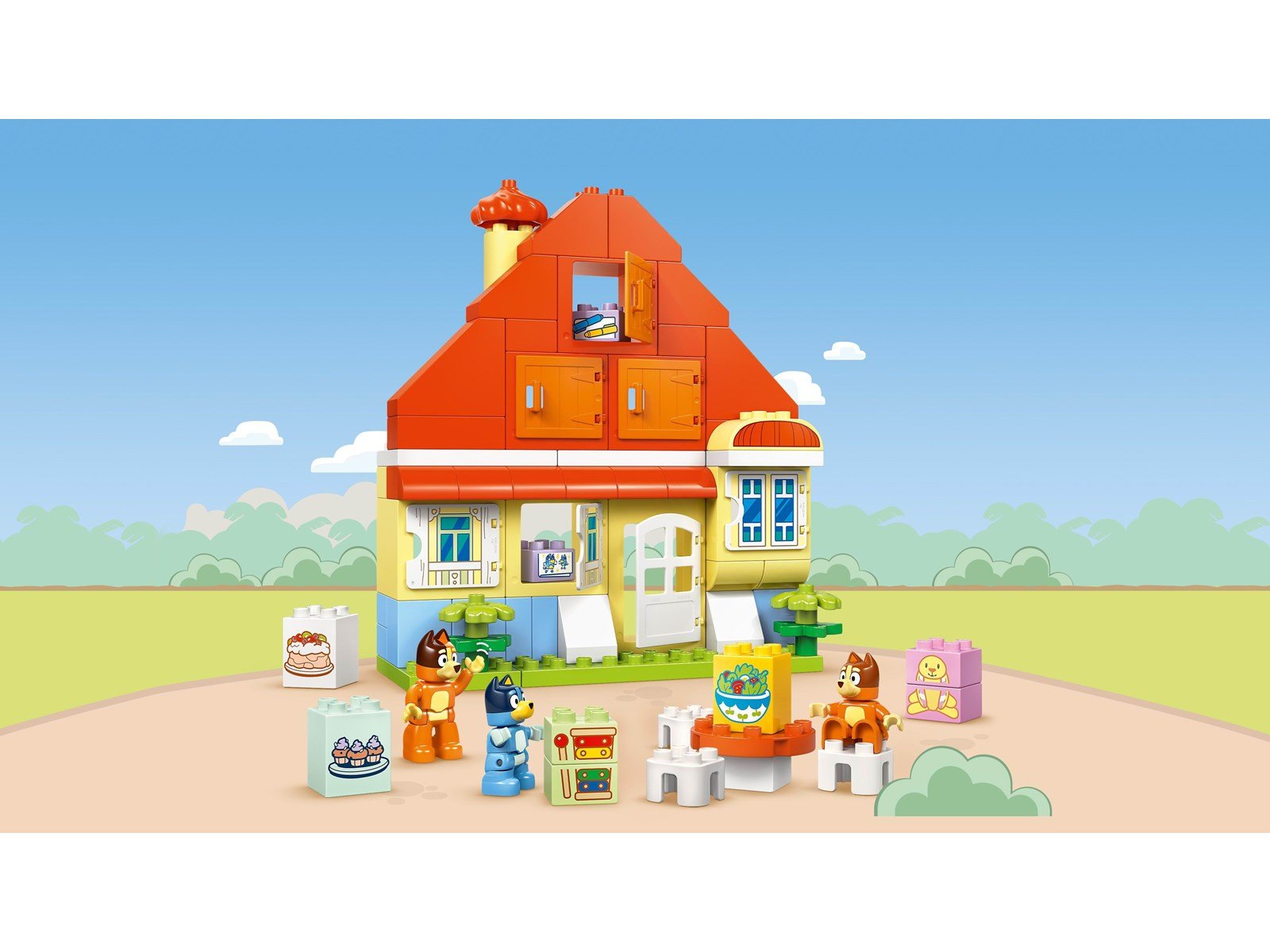 LEGO Bluey 10459 Blueys Familienhaus mit Memory-Spiel