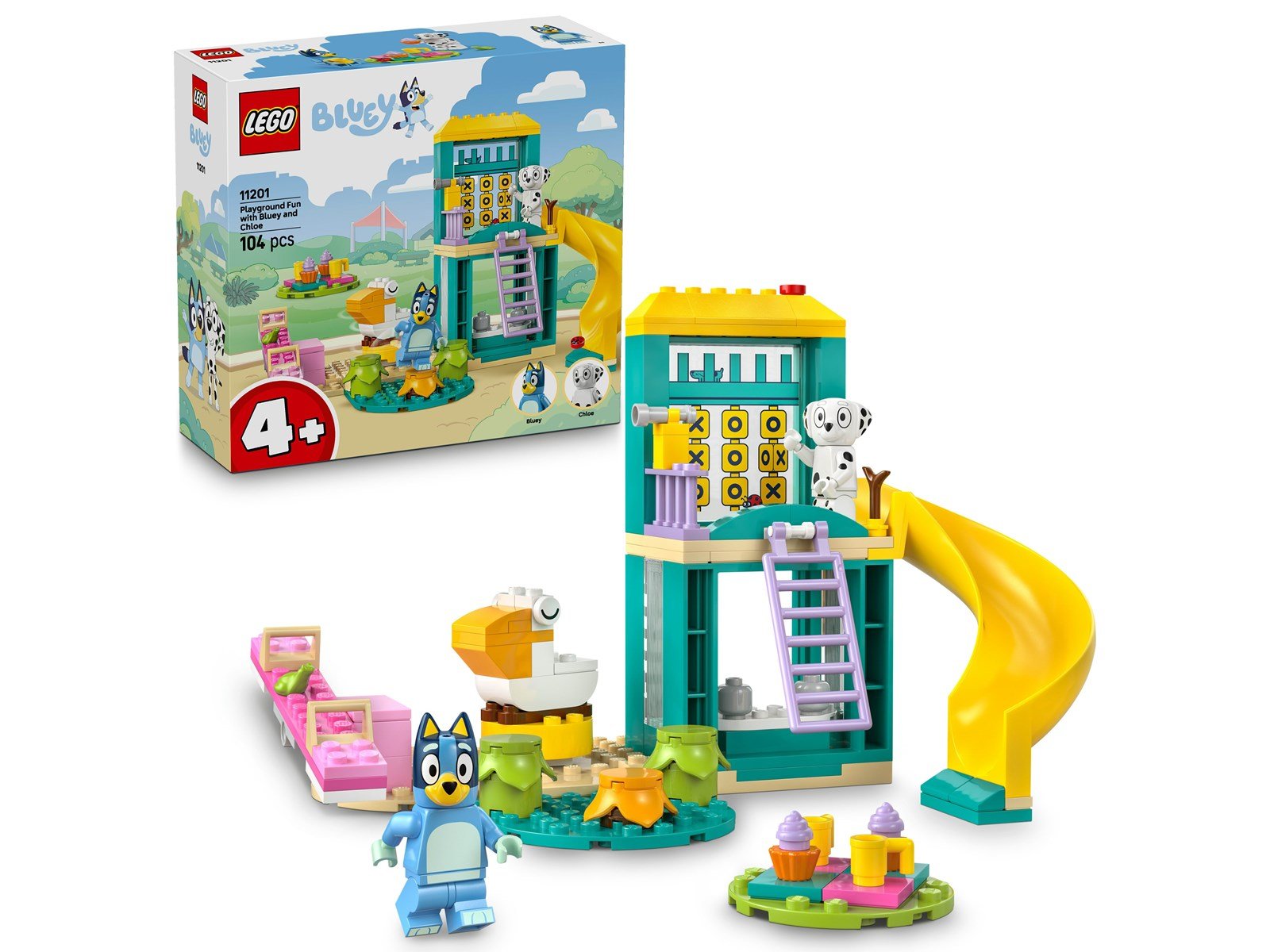 LEGO Bluey 11201 Bluey und Chloe auf dem Spielplatz
