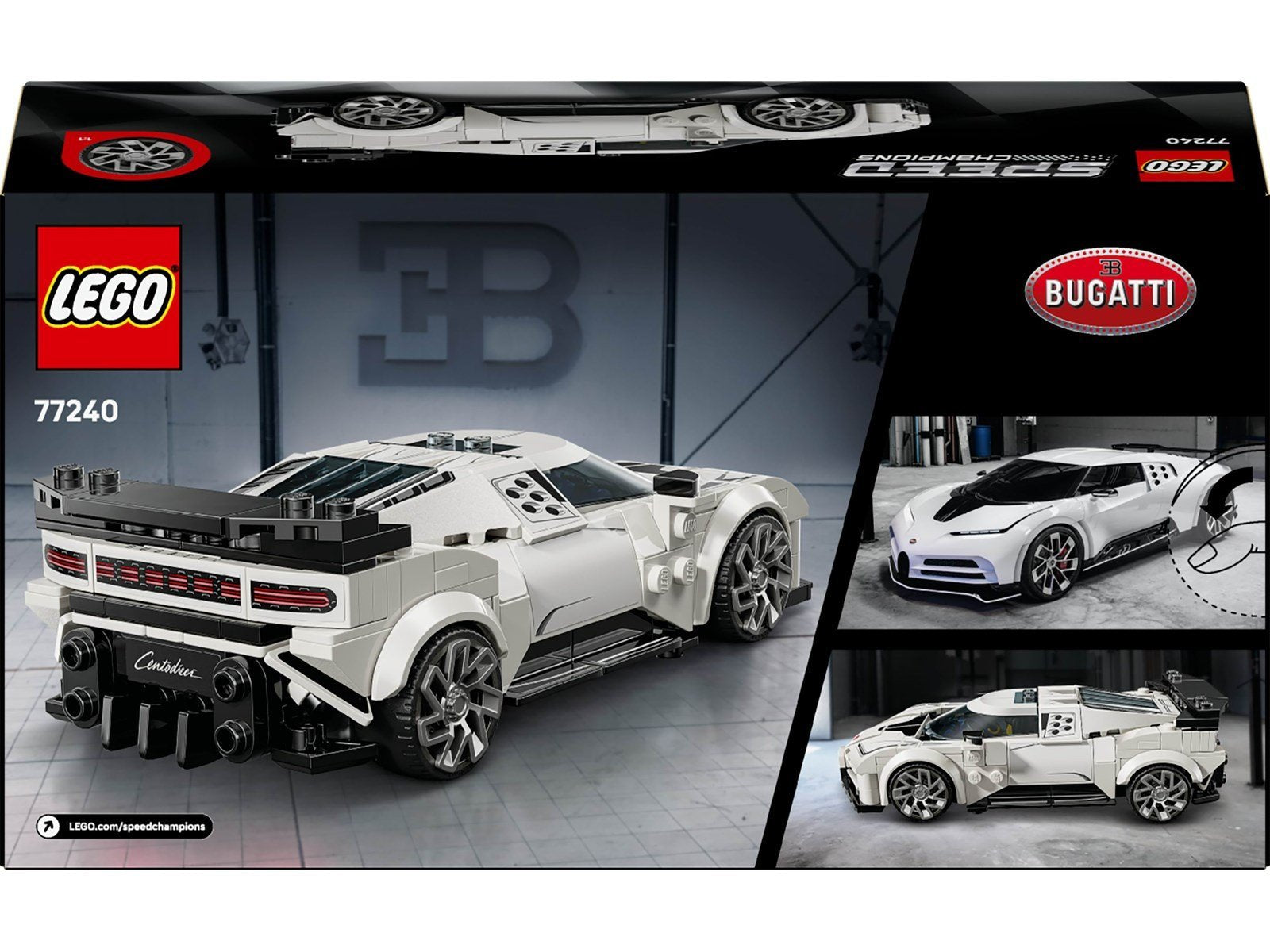 LEGO Speed Champions 77240 Bugatti Centodieci Hypersportwagen