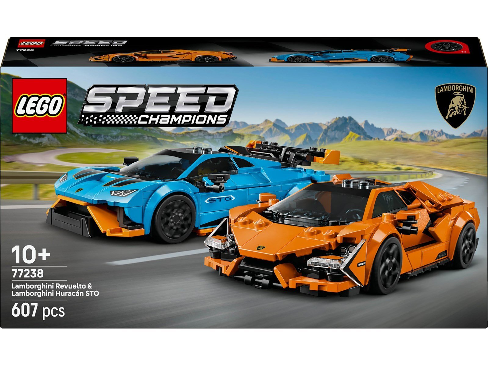 LEGO Speed Champions 77238 Lamborghini Revuelto und Huracán STO