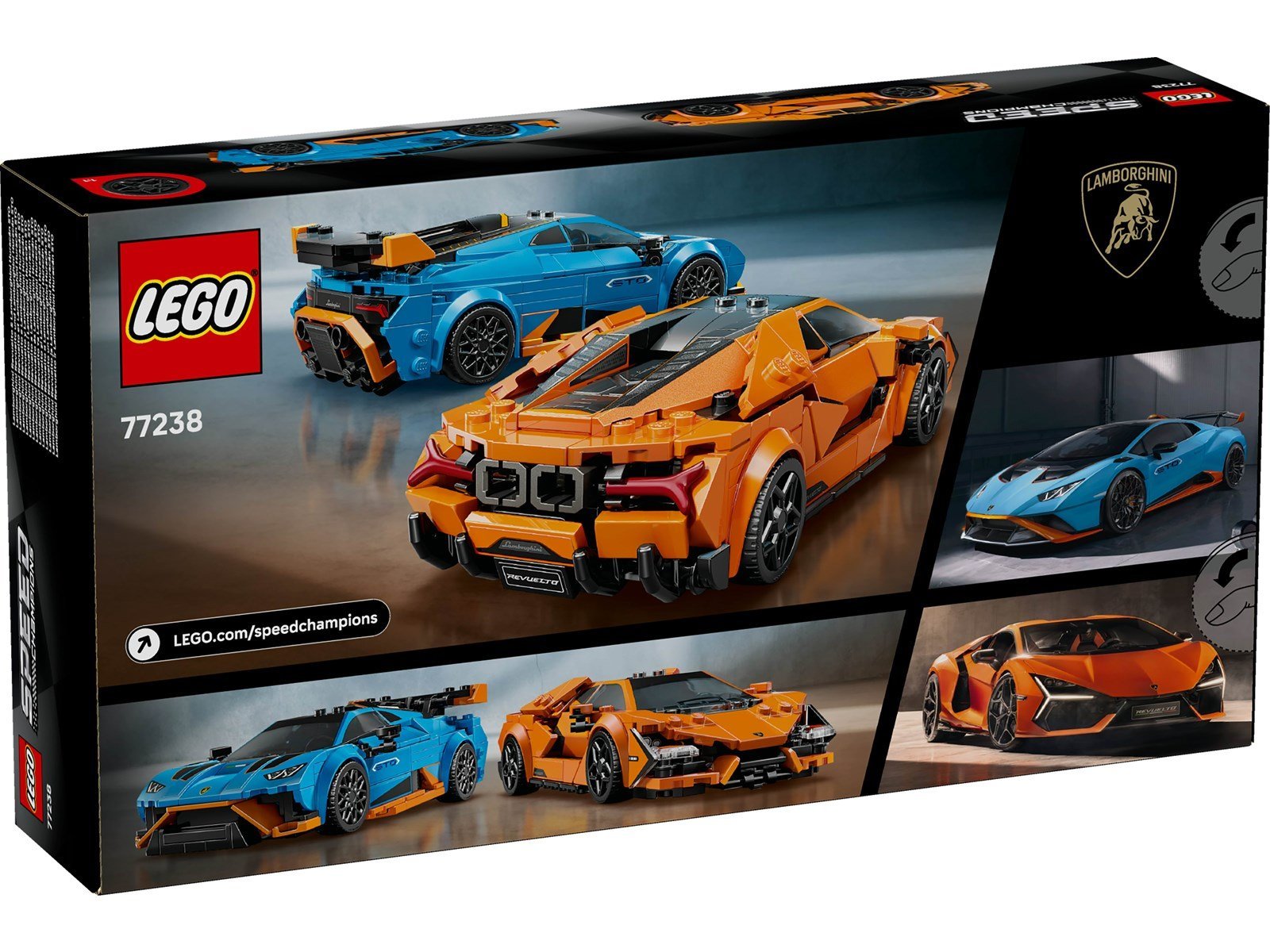 LEGO Speed Champions 77238 Lamborghini Revuelto und Huracán STO