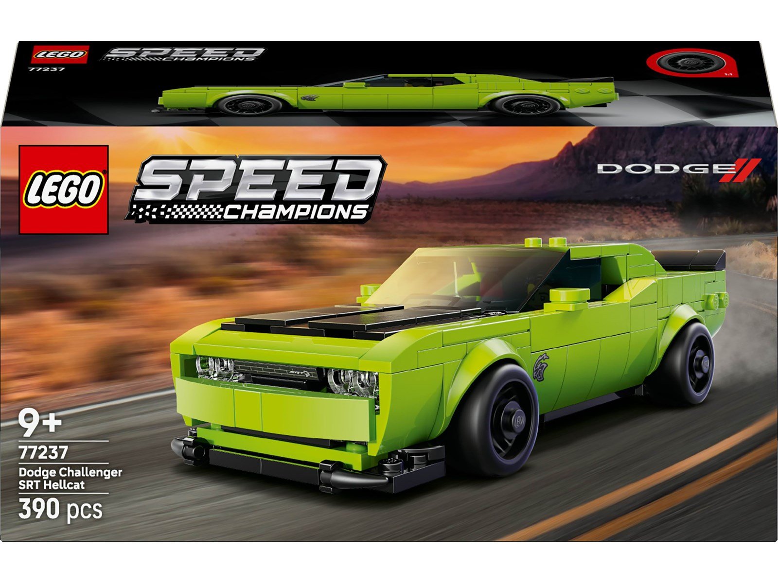 LEGO Speed Champions 77237 Dodge Challenger SRT Hellcat Sportwagen