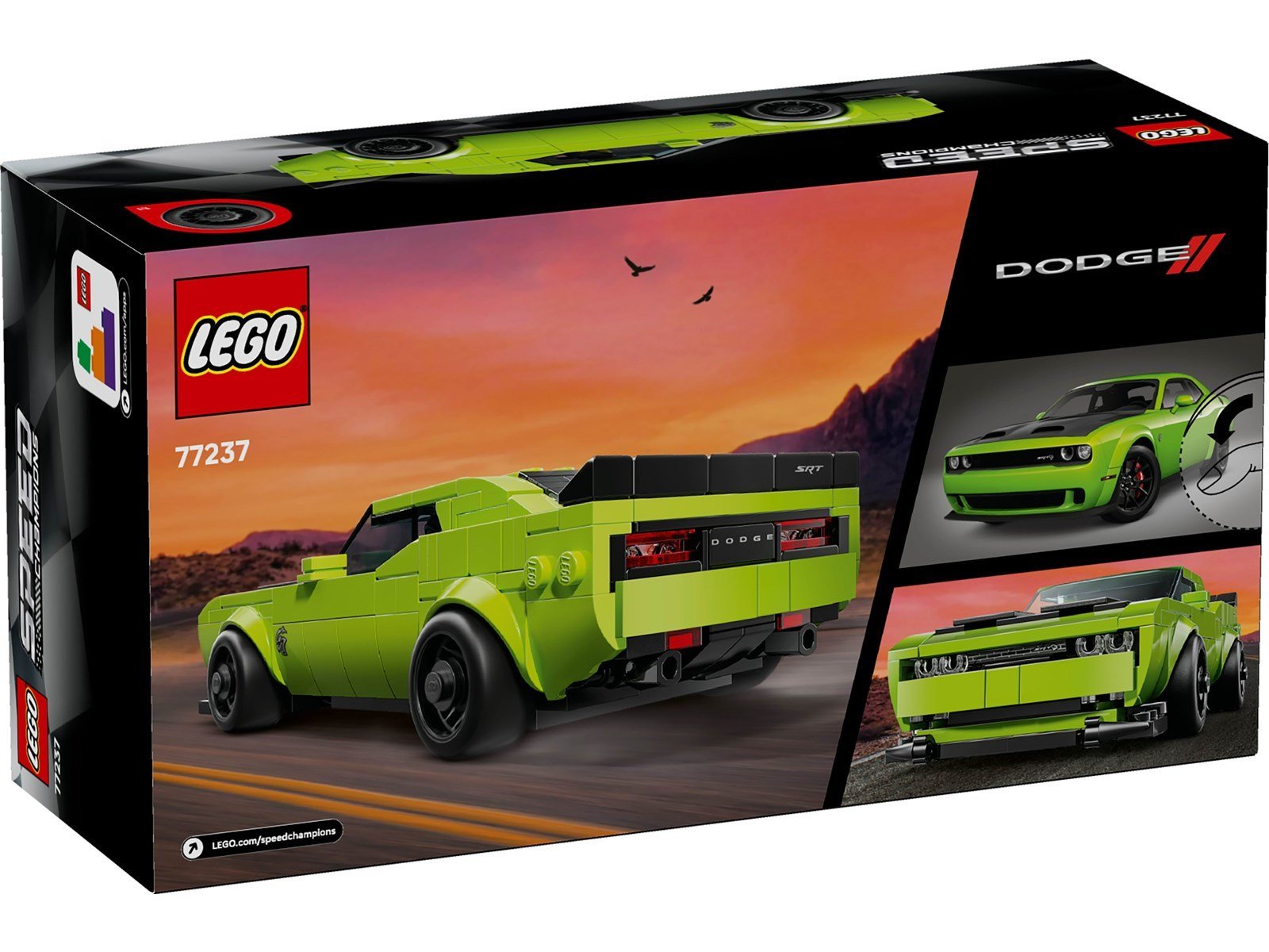 LEGO Speed Champions 77237 Dodge Challenger SRT Hellcat Sportwagen