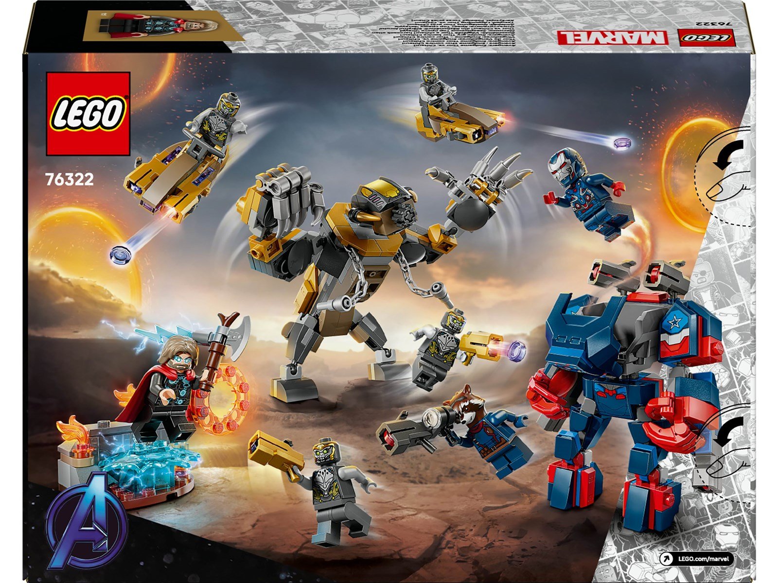 LEGO Super Heroes Marvel 76322 Avengers: Endgame Thor vs. Chitauri