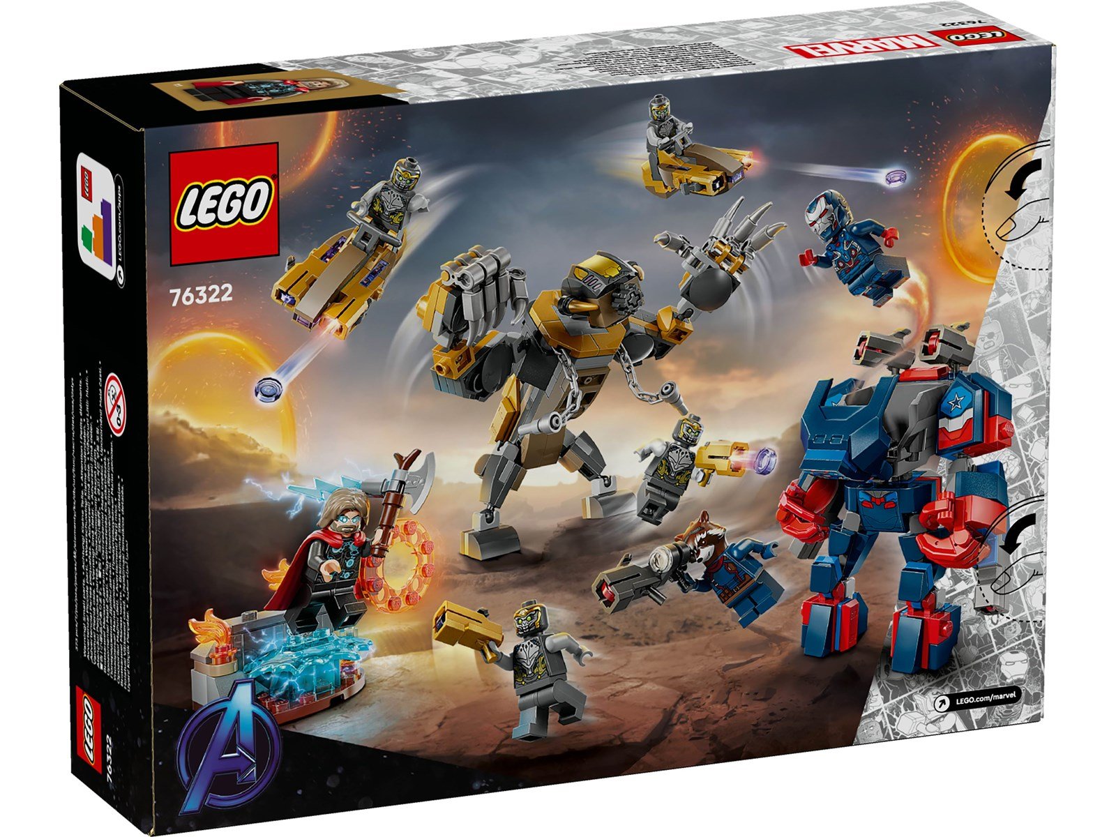 LEGO Super Heroes Marvel 76322 Avengers: Endgame Thor vs. Chitauri