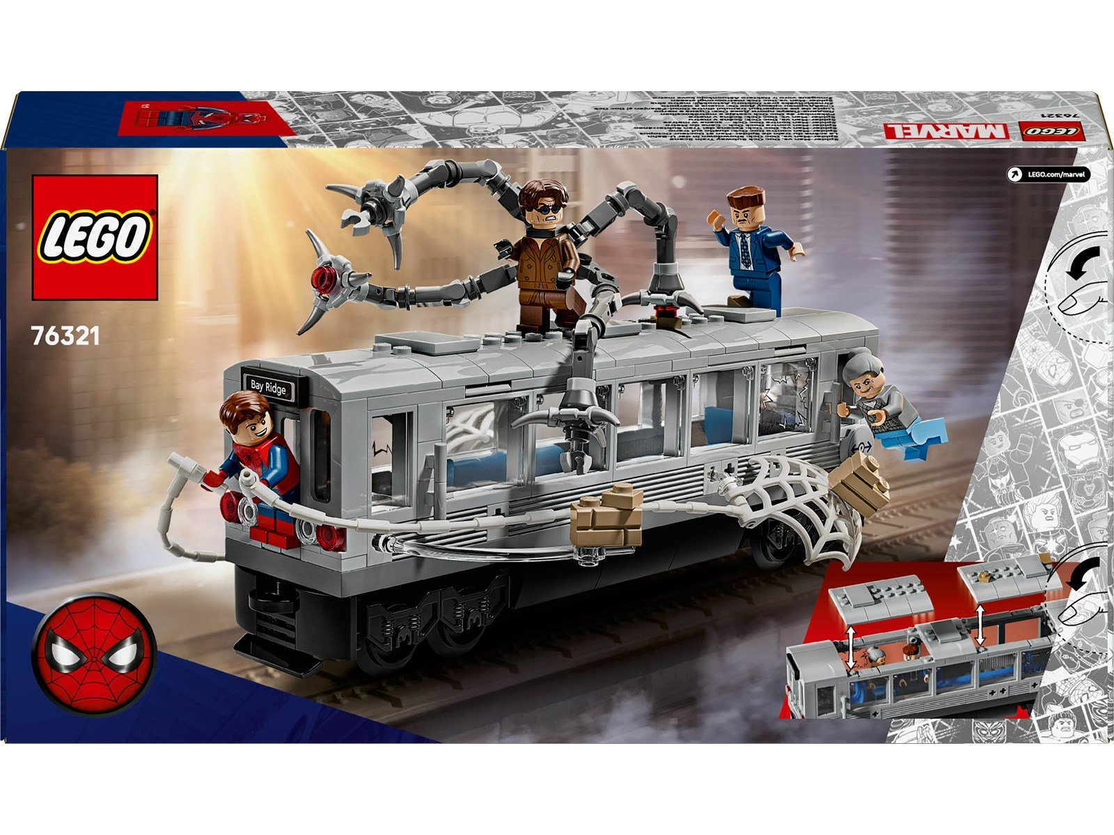 LEGO Super Heroes Marvel 76321 Spider-Man vs. Doc Ock: Showdown in der U-Bahn