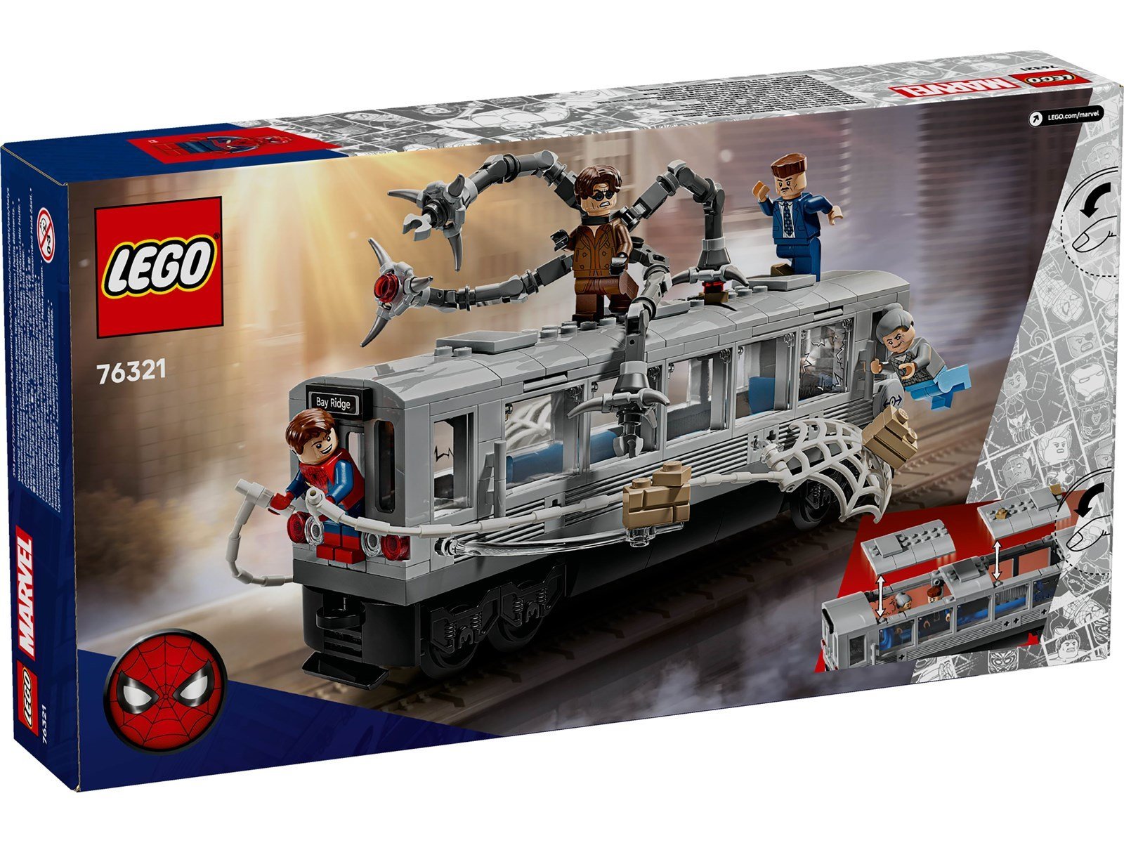 LEGO Super Heroes Marvel 76321 Spider-Man vs. Doc Ock: Showdown in der U-Bahn