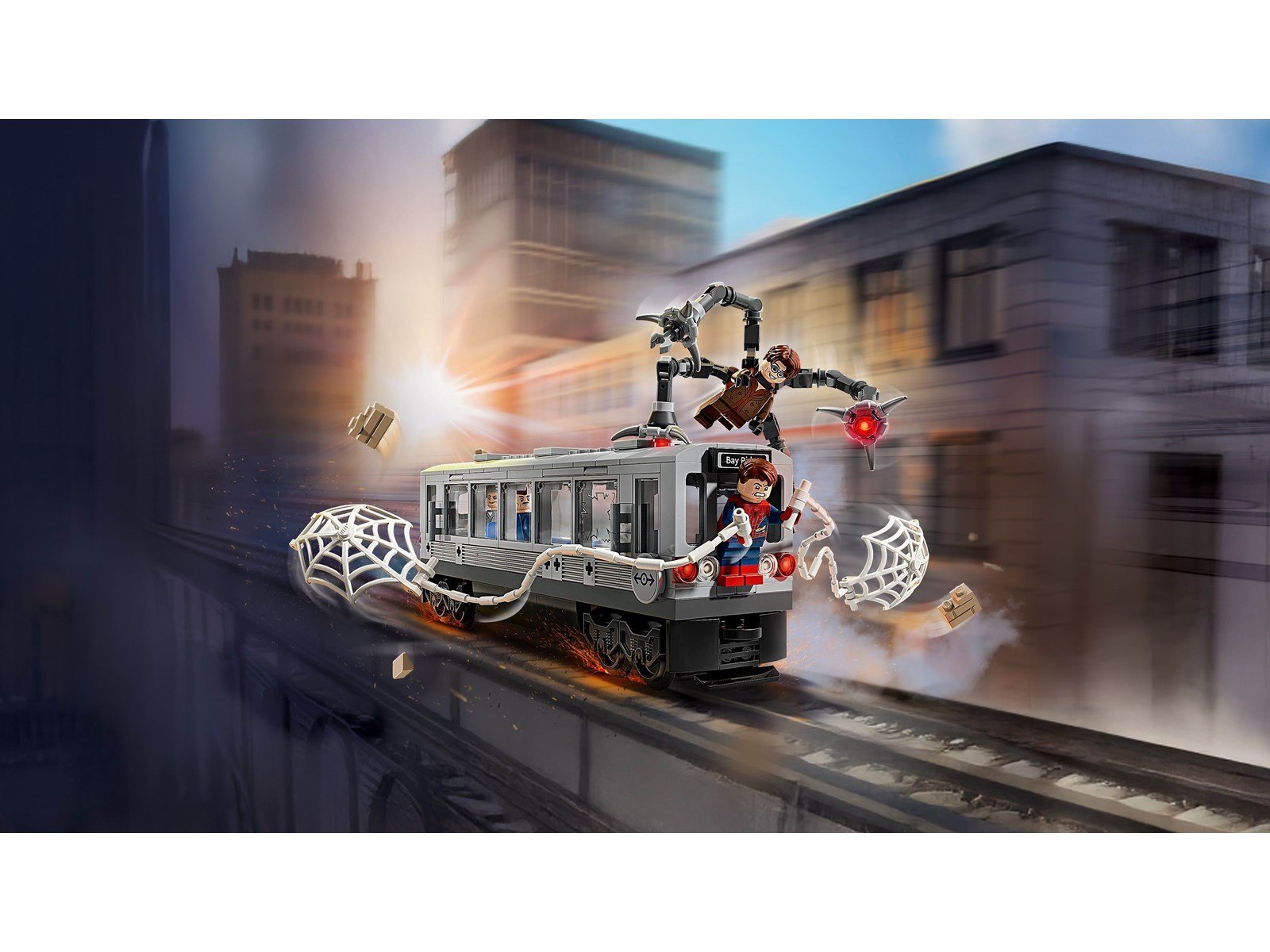 LEGO Super Heroes Marvel 76321 Spider-Man vs. Doc Ock: Showdown in der U-Bahn