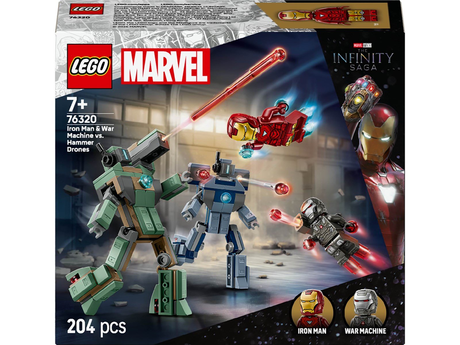 LEGO Super Heroes Marvel 76320 Iron Man & War Machine vs. Hammer-Drohnen