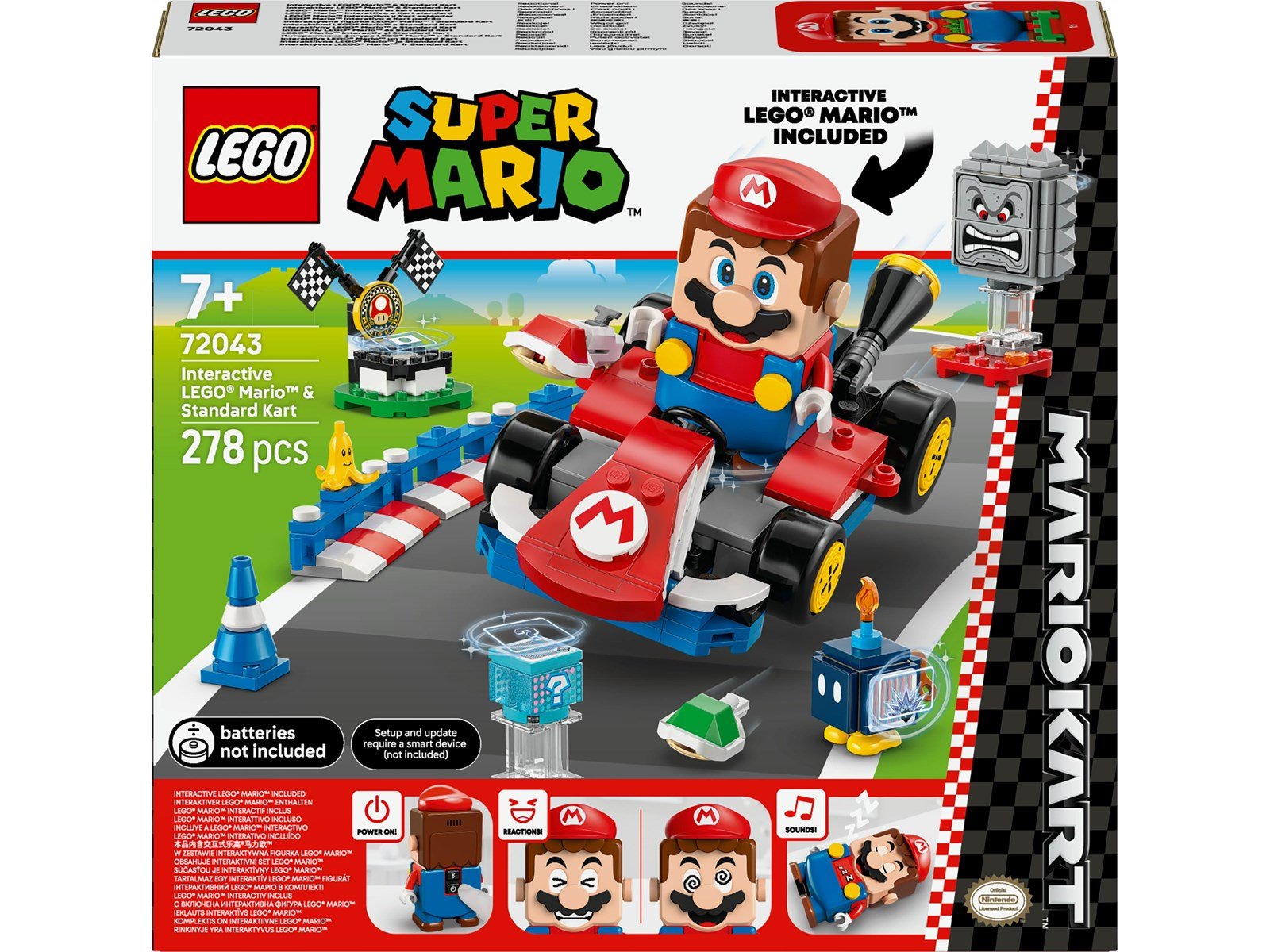 LEGO Super Mario 72043 Mario Kart™ – Interaktiver ® Mario™ & Standard-Kart