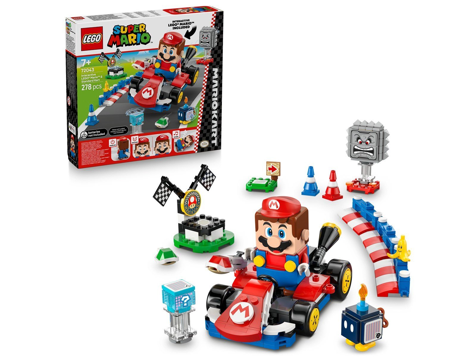 LEGO Super Mario 72043 Mario Kart™ – Interaktiver ® Mario™ & Standard-Kart