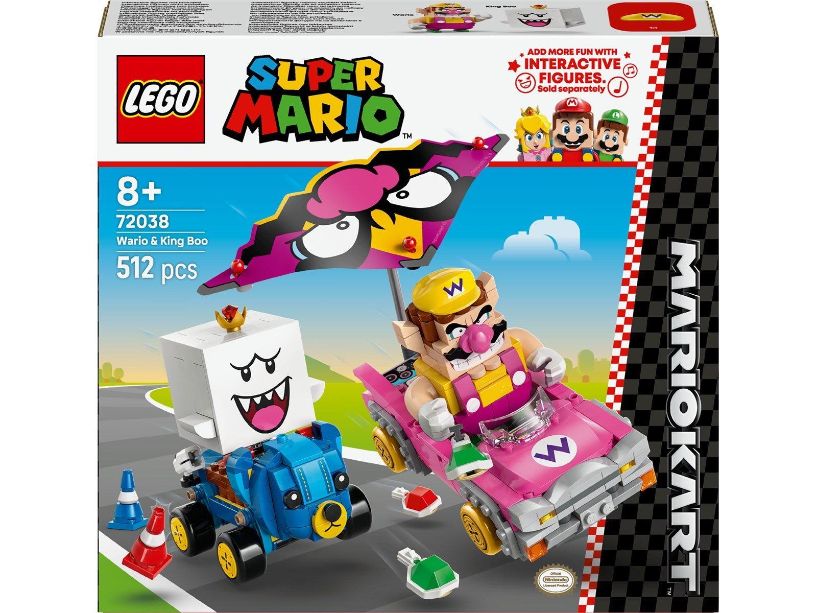 LEGO Super Mario 72038 Mario Kart™ – Wario & König Buu Huu
