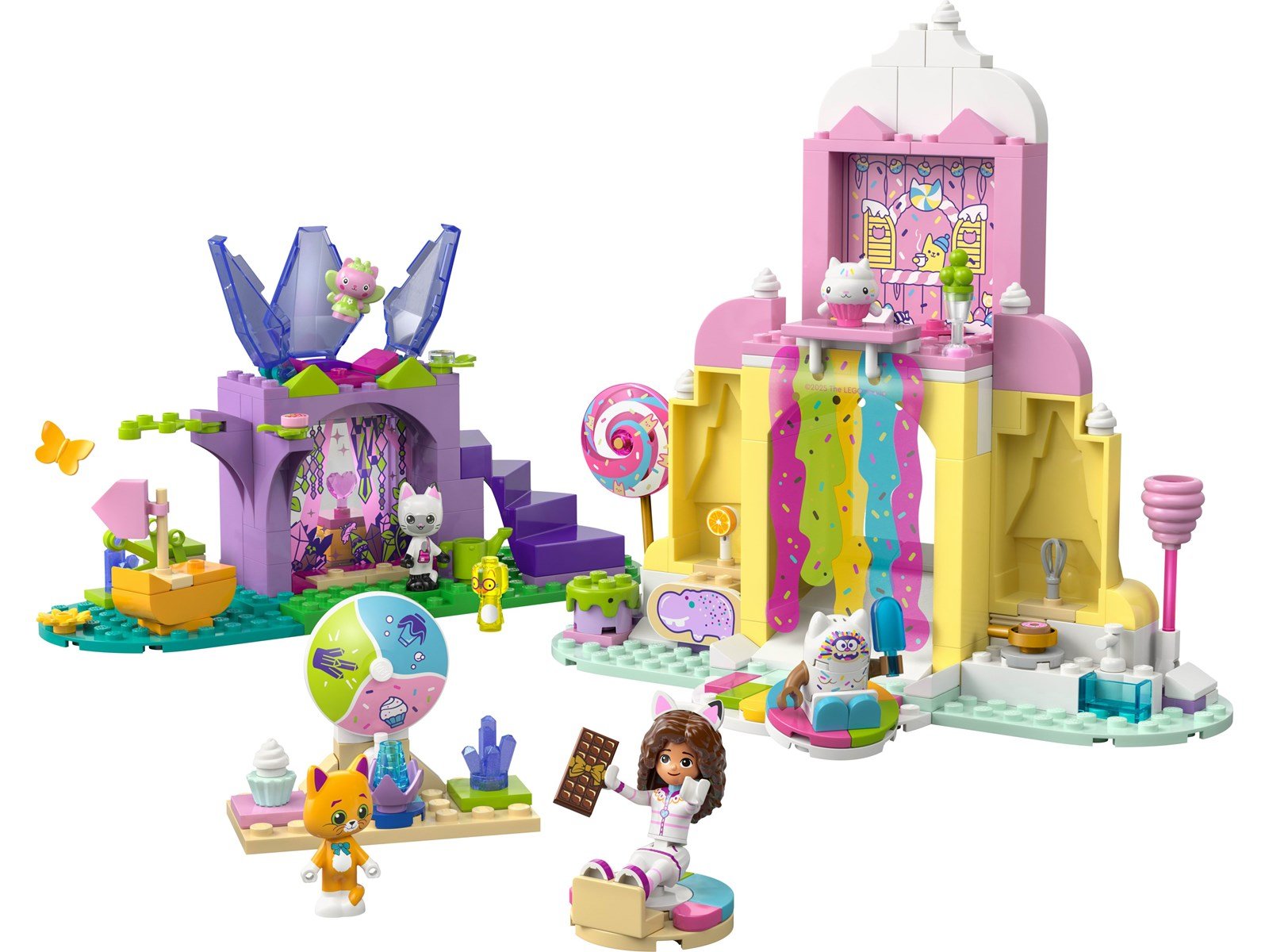 LEGO Gabby's Dollhouse 11205 Zuckerguss-Gebirge und Kätzchen-Garten