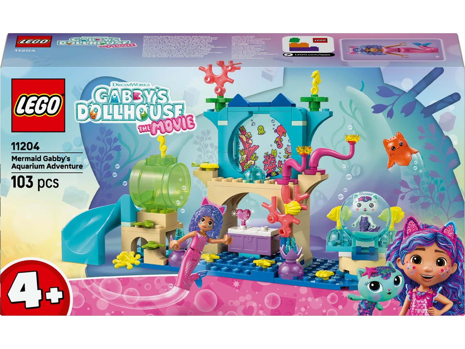 LEGO Gabby's Dollhouse 11204 Meerjungfrau Gabbys Aquarium Abenteuer