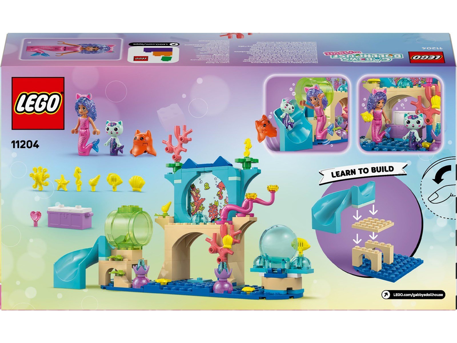 LEGO Gabby's Dollhouse 11204 Meerjungfrau Gabbys Aquarium Abenteuer