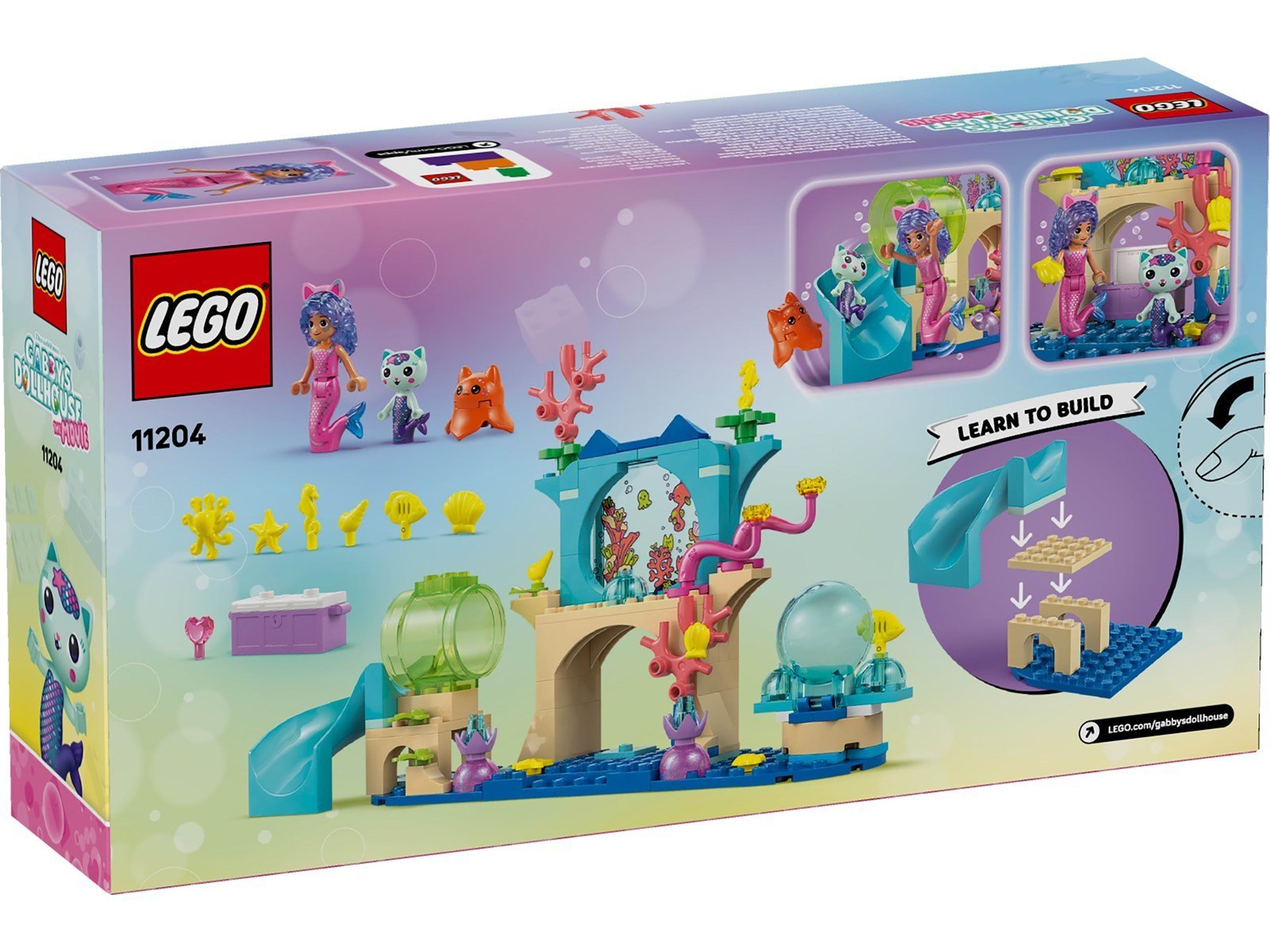 LEGO Gabby's Dollhouse 11204 Meerjungfrau Gabbys Aquarium Abenteuer