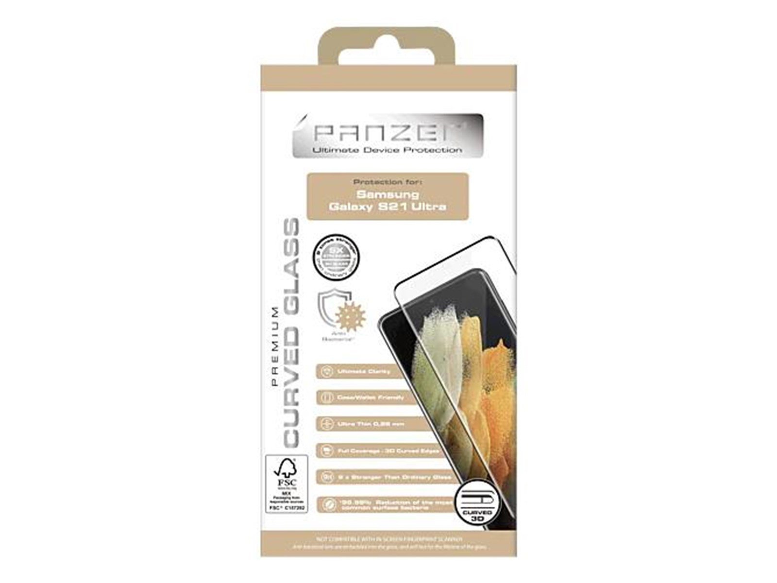 Panzer Screen Protector - Samsung Galaxy S21 Ultra